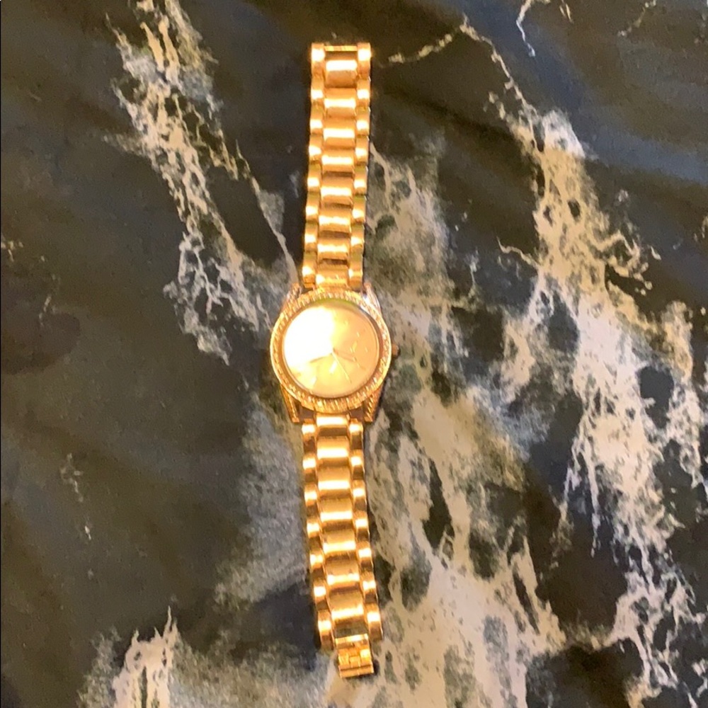 A gold watch